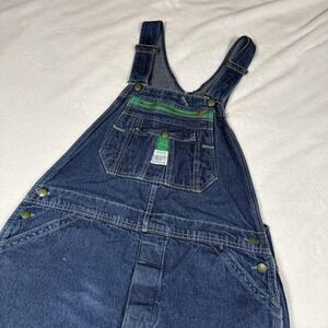 Liberty Overalls Denim Bib Overalls Mens 40x32 Blue Made USA Carpenter Workwear